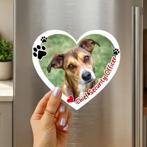 Custom Pet Photo Magnet - Funny Dog or Cat Magnet