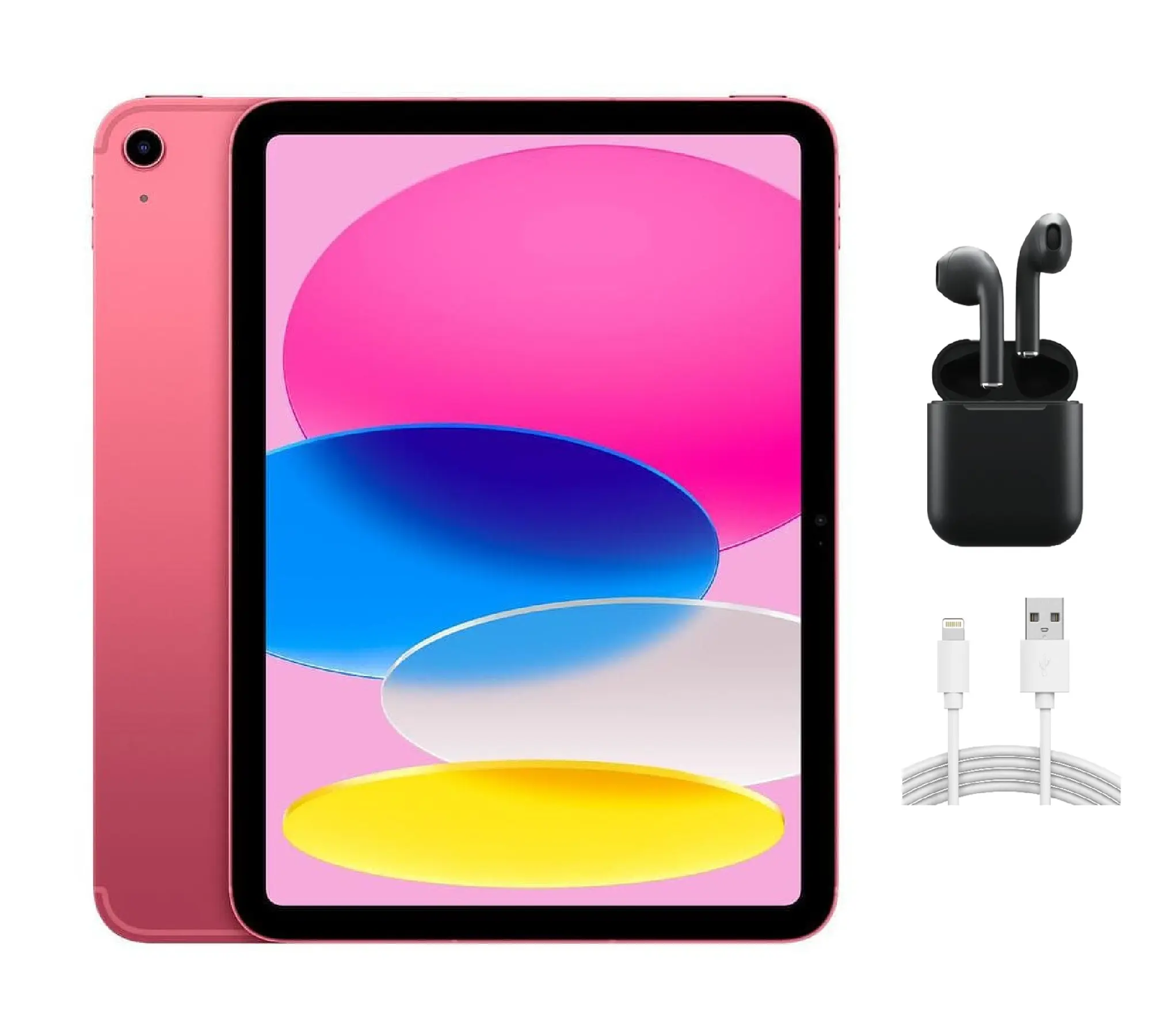 Refurbished Apple iPad 10th Gen (2022) (WiFi + Cellular Unlocked) A2757 Excellent Condition with Wireless Earbuds & 1 Year Warranty