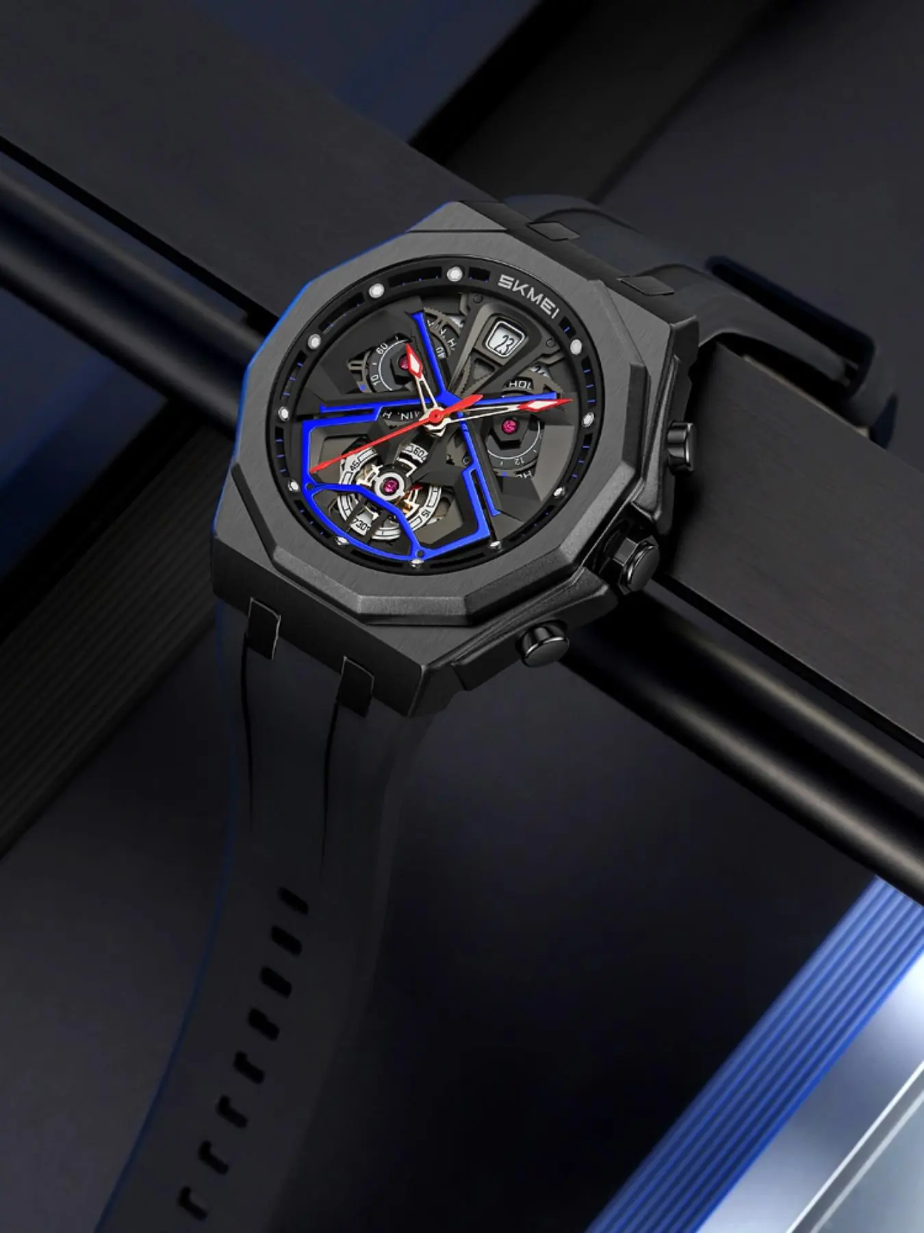 Men's Business Fashion Round Dial Analog Quartz Waterproof Watch, Fashion Watch for Party, Daily Clothing Decor, Trendy All-match & Exquisite Watch for Birthday Gift with Box