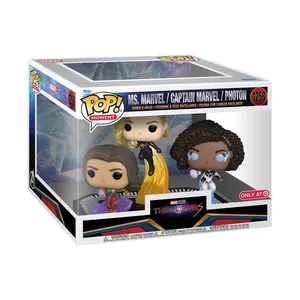 Funko POP! Moment: The Marvels - Ms. Marvel/ Captain Marvel/Photon Figure Set -