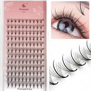 D Curl 7D Premade Fans Eyelash Extension, 1 Box Faux Wispy Spike Fans, Natural Look Eyelash Extensions, Self Grafting Curl Eyelashes, Lightweight Lash Extensions, Curly Lashes, Cosmetic Lash Extensions, Volume Lashes, Makeup