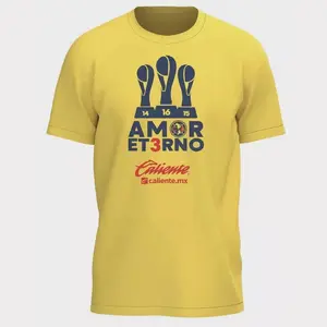 LIGA MX Club America Tricampeon T-Shirt AMOR ET3RNO Unisex Tee, All Size S-5XL, Mexico Soccer Shirt