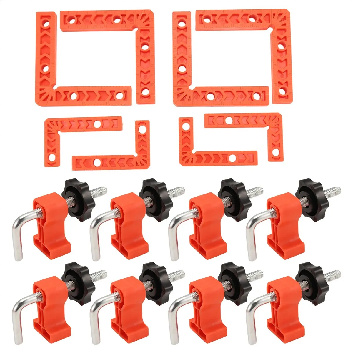 90 Degree Corner Clamp, Right Angle Positioning Squares with Clamps for Woodworking, Picture Frames, Cabinets and DIY Projects