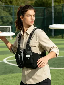 All-scene Trendy Harness Vest Crossbody Bag, Sorting Storage Outdoor Active Sports Chest Pack, Ultra Light Comfortable Bag for Team Activity Outdoor Leisure Game Watching Daily Walking