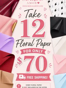 240 Sheet of Floral Paper