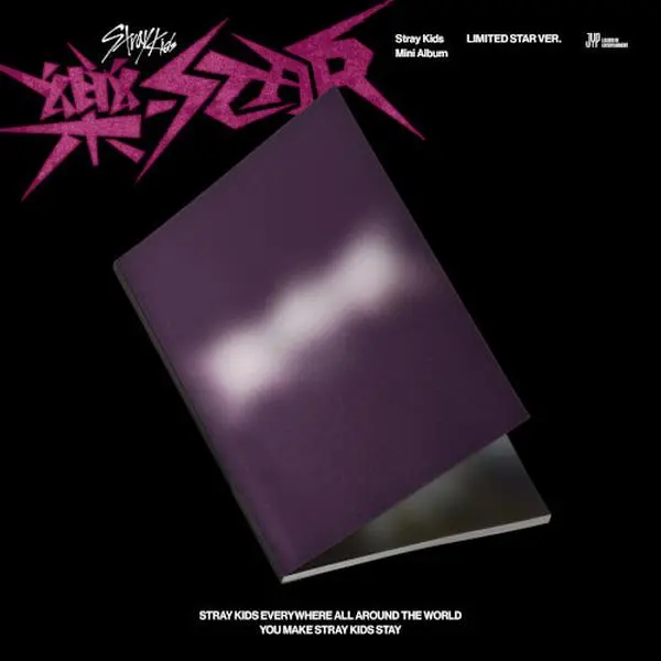 Stray Kids 'ROCK-STAR' Limited First-Press Copies English Band Music Album - CD, 60-Page Photobook, 4-Cut Photo Film, Random PCs, 1/4 Unit PC