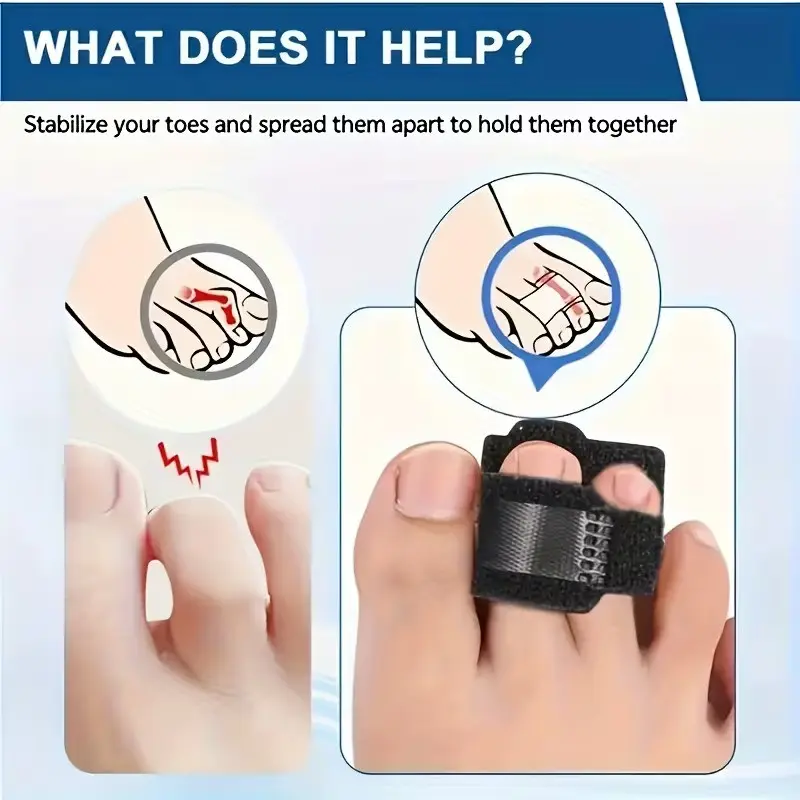 Hammer Toe Correction Footwear, Adjustable Metal Plate & Soft Padding, Curled/toe Corrector, Curved Toe Correction, Unisex Design Foot Support Care Tool, Treatment, Fit, Hand Wash Only
