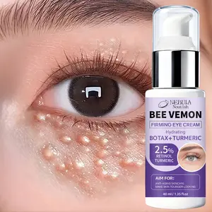 Bee Venom Hyaluronic Acid Eye Cream, Reduces Fine Lines, Firms Dark Circles, Moisturizes Sensitive Skin, Suitable for Early Aging