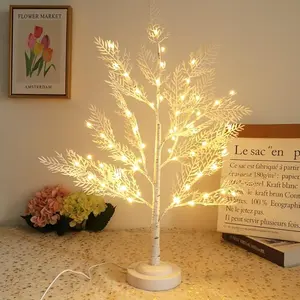 60LED Twinkling Fairy Coral Tree Lights 8 Lighting Modes + 6 Hours Timer Home Gift Decoration Preferred