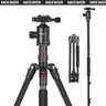 NEEWER TP77 77in Durable Tripod & Monopod (Camera Accessories, Photography Equipment) - 360-Degree Camera Mount, Panoramic Ball Head, 2-Axis Center Column, Arca-Type QR Plate, Bag, 34lb Max Load, Compact Aluminum Travel Holder for DSLR, Smartphone