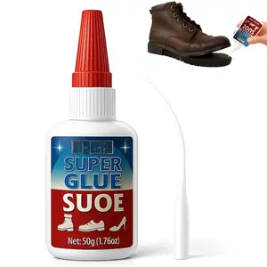 50g Shoe Glue | Super Clear Glue  Purpose for Shoe Sole Repair -  Instant  Bond Repair Adhesive Fixes Sneakers, Boots, Heels, Sandals, Leather, Rubber, Vinyl, Canvas, DIY Shoe