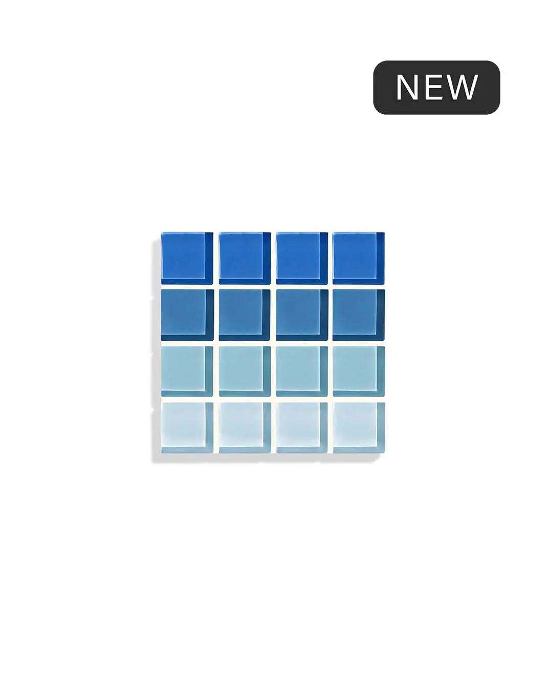 Glass Tile Coaster – Ombre - Maldives | Handmade Drink Coaster