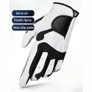 Super-Fiber Golf Glove for Men and Women — Ultra-Breathable High-Elasticity Anti-Slip Single Glove, Ambidextrous Fit for Left and Right Hand, Wear-Resistant Club Grip Training and Fitness Glove