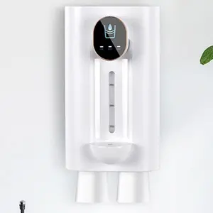 Mouthwash Dispenser, Touchless Mouthwash Dispenser for Bathroom, with 2 Magnetic Cups, Wall Mounted Dispenser