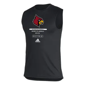 adidas Mens Creator Graphic Crew Neck Sleeveless Training Casual Tops Casual - Black