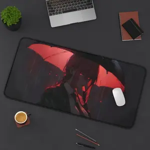 Makima mouse pad, Anime, Chainsaw man, Aesthetic, Gaming desk mat, Large mouse pad