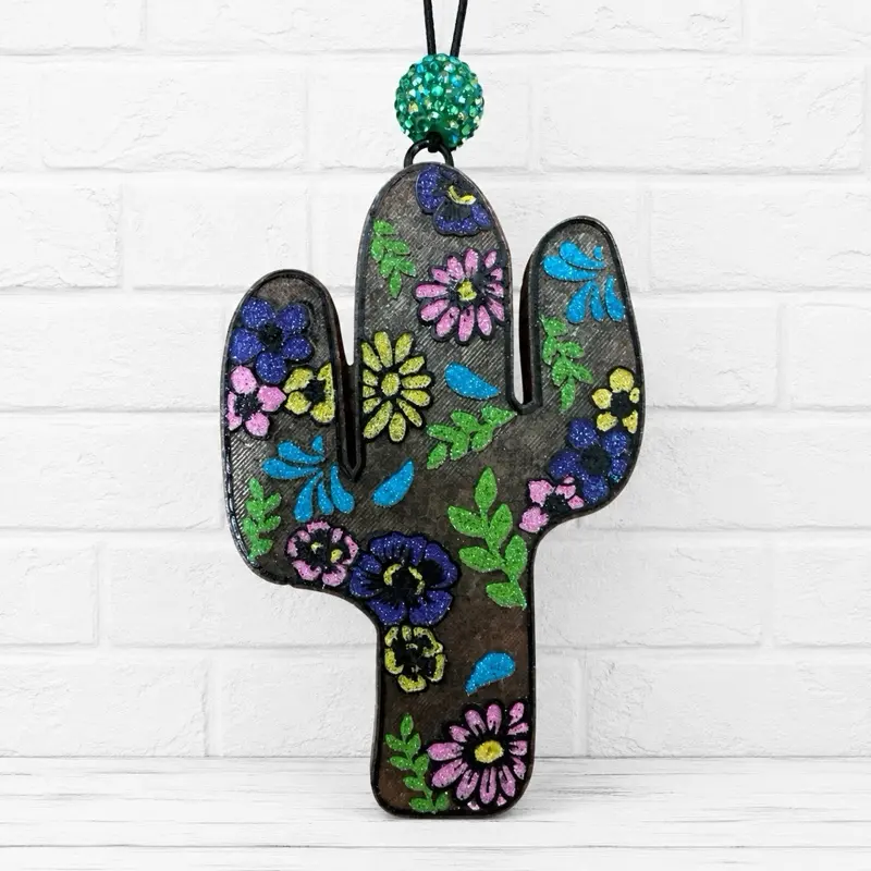 Scent-Sationals Floral Cactus Car Freshie Air Freshener
