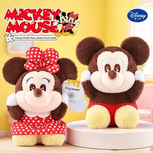 MINISO x Disney Mickey Minnie Plush Toy, Soft Stuffed Doll for Girls, Ideal Birthday Gift, Kawaii Room Decor Collection#Summervibes