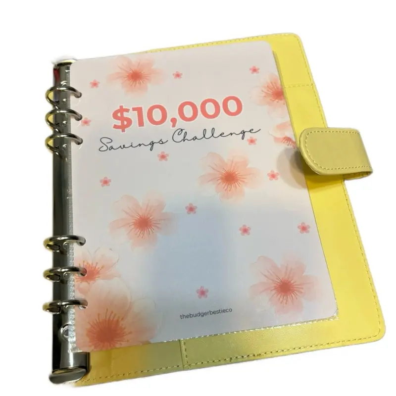 A5 $10,000 envelope savings challenge