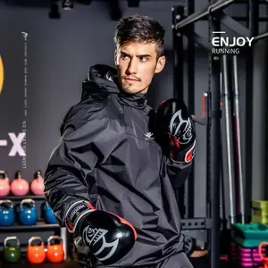 2025 Unisex Sauna Suit Sportswear Jacket And Pants Set Fitness Workout Clothes Ideal for Gym Training Sweat Sessions Exercise Routines Daily Fitness Activities Can be used with raincoat