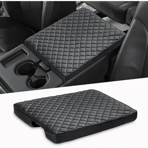 Center Console Cover for Ford F250 F350 F450 Super Duty 2011-2016/ F150 2011-2014 with Jump Seat, Scratch Resistance Armrest Cover Interior Accessories (Jump Seat Only)