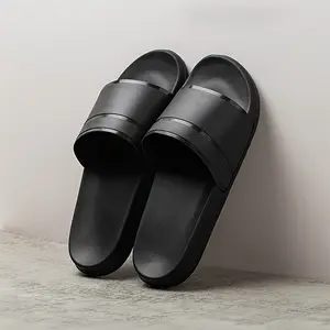 Men's comfortable open-toed slippers with carabiner buckle,PU upper,EVA lining,PVC soles - ideal for outdoor sports Flipflop Footwear Walking Shoes Black Affordable Sandals