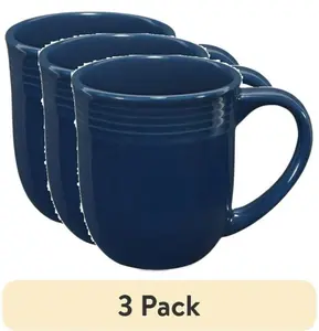 (3 pack) Chiara Stoneware 16.5-oz Navy Mug