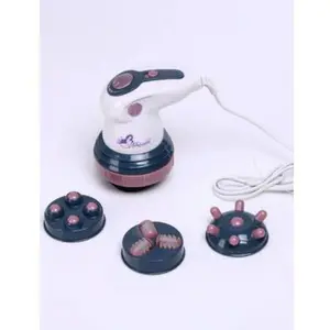 Electric Handheld Massage Equipment 3 Adjustable Speed Intensity 3 Detachable Heads High Frequency Vibration Stable Grip Daily Use Multi Tool