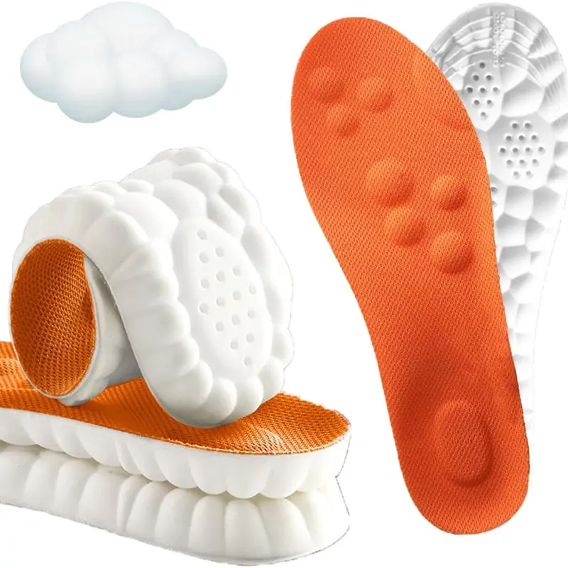 Cloud Soles for Men and Women Men's Comfortble Shoe Steppers Insoles Sole Inserts Memory Foam Insoles for Women/Men with Arch Support