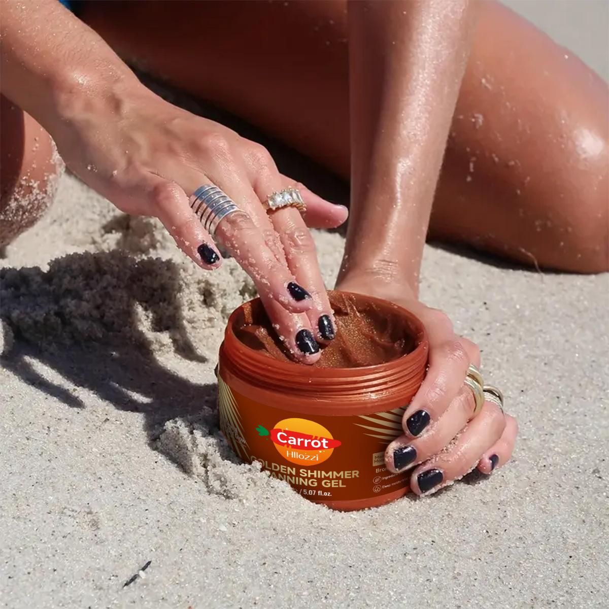 Tanning Gel – 5.07oz Fast Tan Accelerator for Outdoor Use | Moisturizing, Smooth Finish, Water-Resistant Body Care Radiant Moisturizer