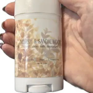 All-Natural Deodorant Fragrance Collection - Tea Tree and Clay, Rose and Vetiver, Myrrh and Sandalwood Scents