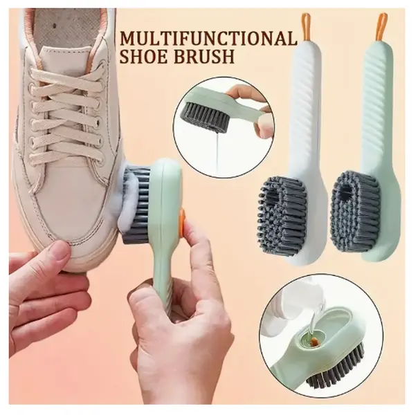 Green Liquid Dispensing Shoe Brush, 1 Piece