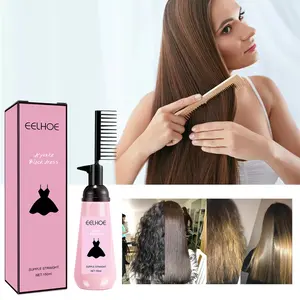 EELHOE Hair Straightening Cream Hair Treatment Smooth Lightly Moisturised Straight Hair Care Smooth Beautiful Hair Care Cream