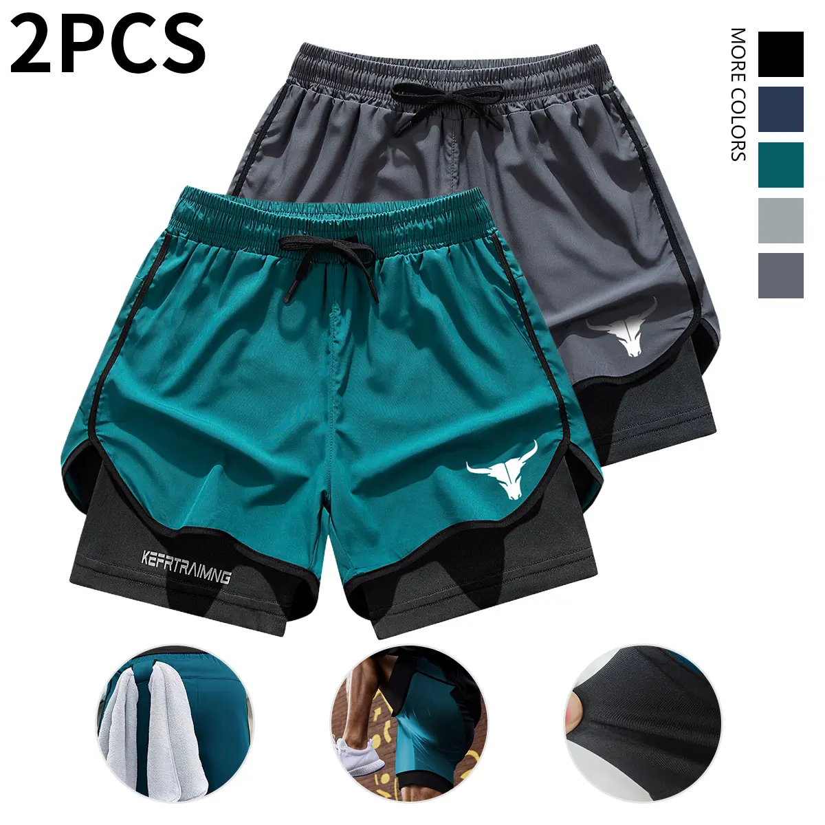 Lake Blue + Dark Gray