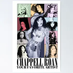 Chappell Roan Your Favorite Artist Poster Unframed Poster Print, Modern Wall Art, Aesthetic Home Decor, Living Room & Bedroom Decoration, Unique Gift Idea