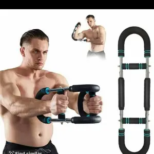 2025 Pro Saker Twister Arm muscle Trainer, 60-100lb Adjustable Power Twister Bar, Chest Shoulder Arm Workout Equipment, Portable Detachable Upper Body Fitness Machine for Home & Gym