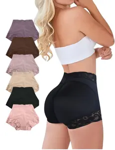 High Waisted Tummy Control Shapewear Panties Butt Lifter Body Shaper Women Lace Trim Slimming Underwear Seamless Briefs Hourglass Figure Enhancer Soft Breathable Control Knickers Forever Foxy Silicone Buttock Enhancer Spring Date Night