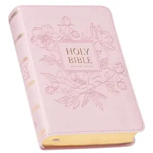 KJV Holy Bible, Compact Large Print Faux Leather Red Letter Edition - Ribbon Marker, King James Version, Pink -- Christian Art Gifts - Bible