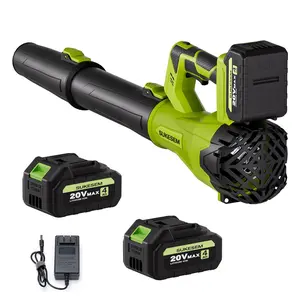 Cordless electric leaf blower/snow blower - maximum power of 26000 RPM, 2 x 4.0Ah battery, lightweight handheld, can efficiently remove leaves and snow, powerful performance, used for cleaning leaves, debris, and snow in gardens and courtyards
