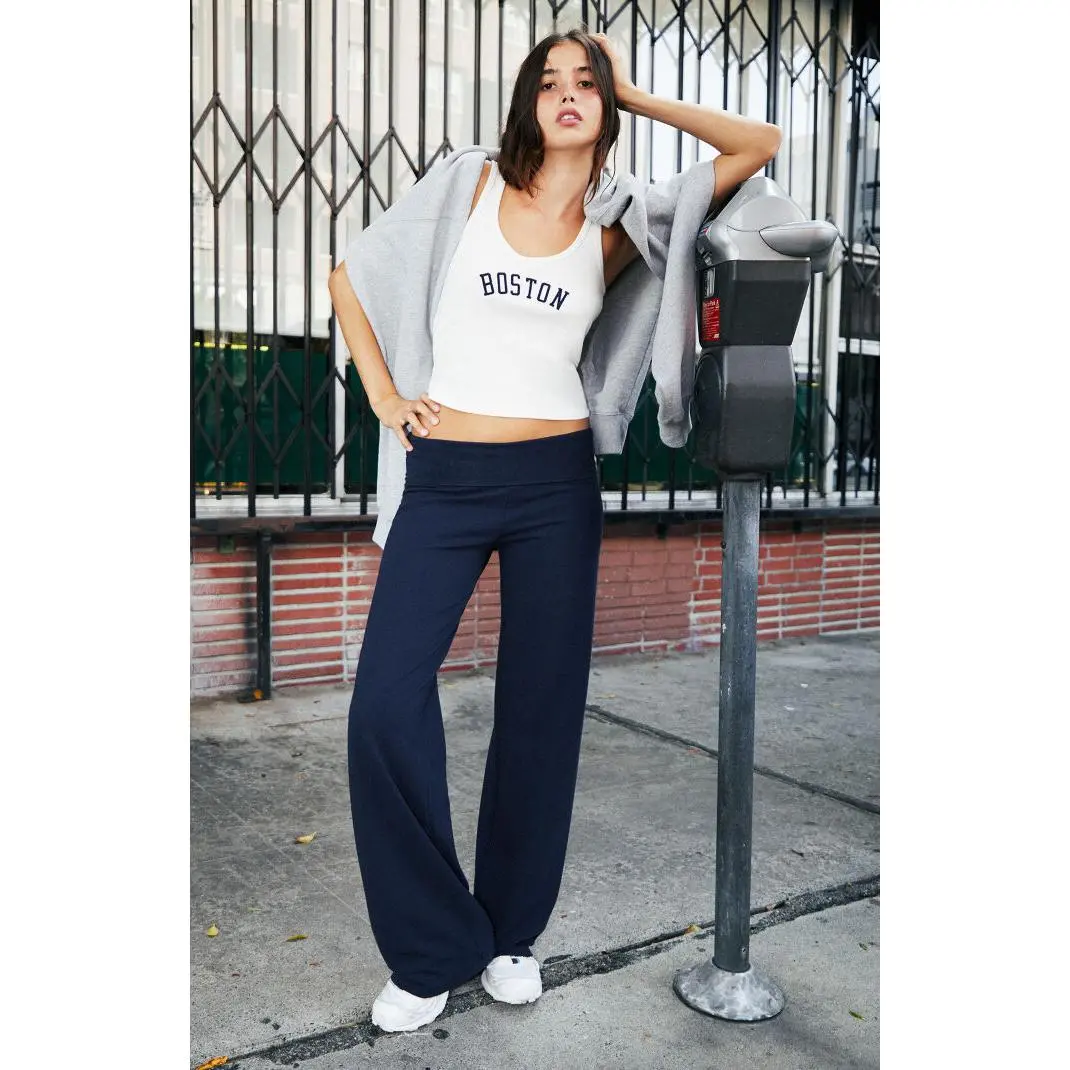 John Galt Women's Navy Priscilla Flare Pants