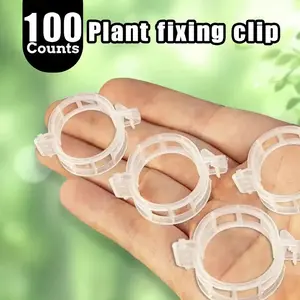 Plant Support Clip, Plastic Trellis Clips for Tomatoes and Vines, Vegetable Support Clips for Healthy Growth