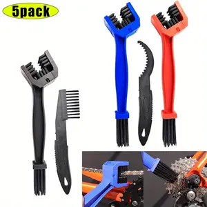5PCS/Set Bicycle Chain Cleaning Tool Set, Bike Chain Crankset Brush, Motorcycle Washer Cleaner Brush Tools