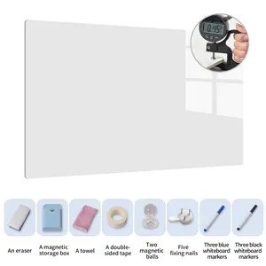 Magnetic Whiteboard with Marker and Eraser – Removable Educational Tool for Home, Office, and Classroom – Magnetic Surface for Interactive Learning and Organization, Home Study Aid, Fun Design, Detachable Blackboard