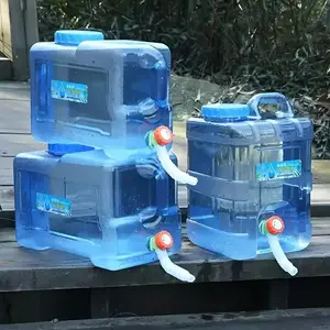 Portable Water Tank with Faucet, Oxford Material, Ideal for Outdoor Camping & Hiking, Durable Design, Easy Carry Handle