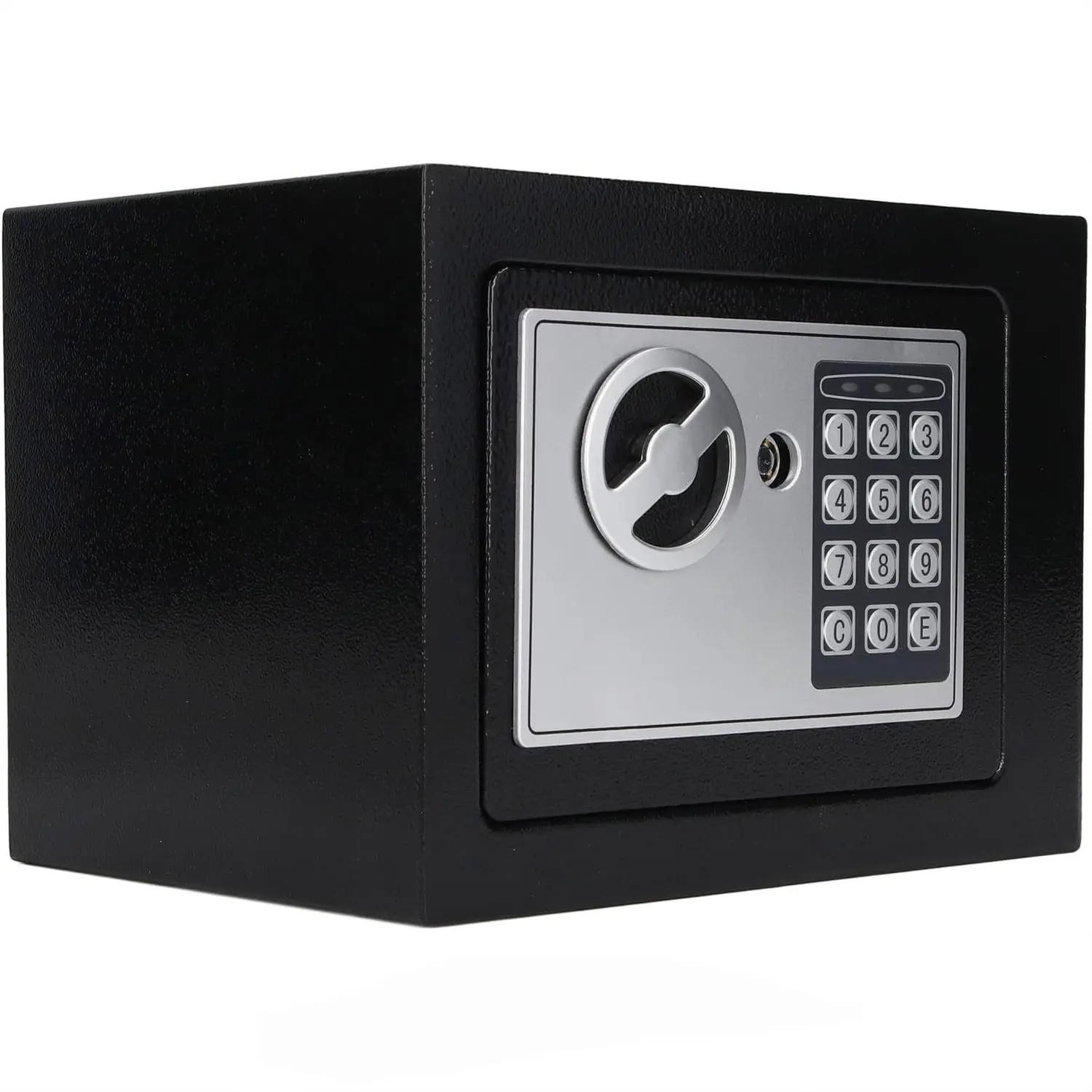 Heavy Duty Electronic Password Digital Safe Box with Batteries, Key Lock for Home & Office Money Storage