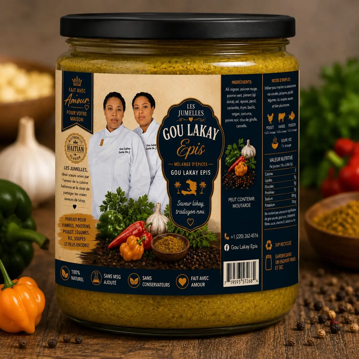 GOU LAKAY EPIS Cooking Seasoning Paste - Rich-Flavor Spice, Essential Staple for Home Cooking