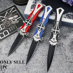 Best-selling portable camping pocket folding knife, high-quality 5Cr13Mov blade, aluminum handle, suitable for fishing, hiking, cutting and other multi-purpose tools, EDC, survival, outdoor knife, Survival Gear, Portable Multipurpose Knives