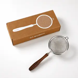 Umacha.co Matcha Sifter - Stainless Steel & Wooden Handle