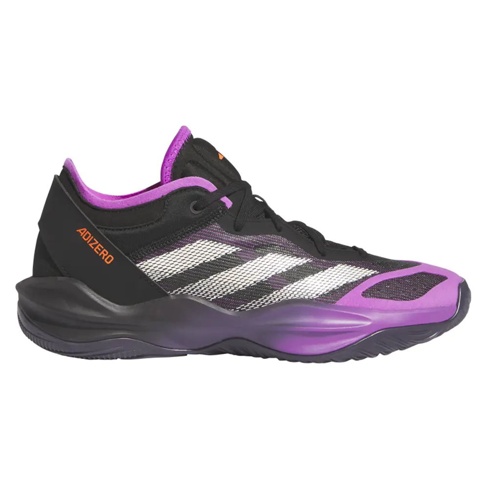 adidas Mens Adizero Select 2.0 Low Trainers Basketball Sneakers Shoes - Black, Purple