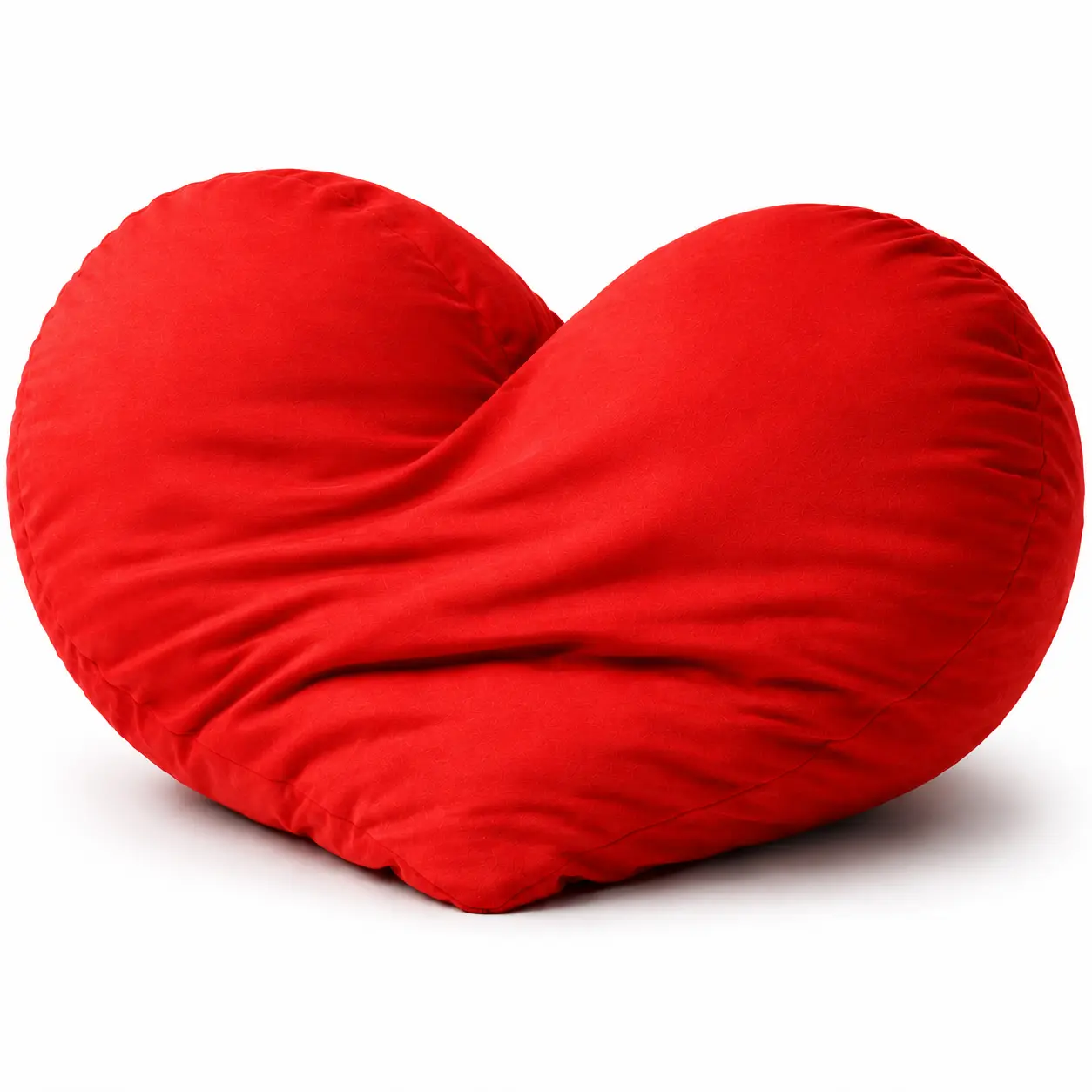 Heart-Shaped Emotional Support Cuddle Pillow | Left On Red | The Breakup Pillow | Soft Comfort, Firm Boundaries